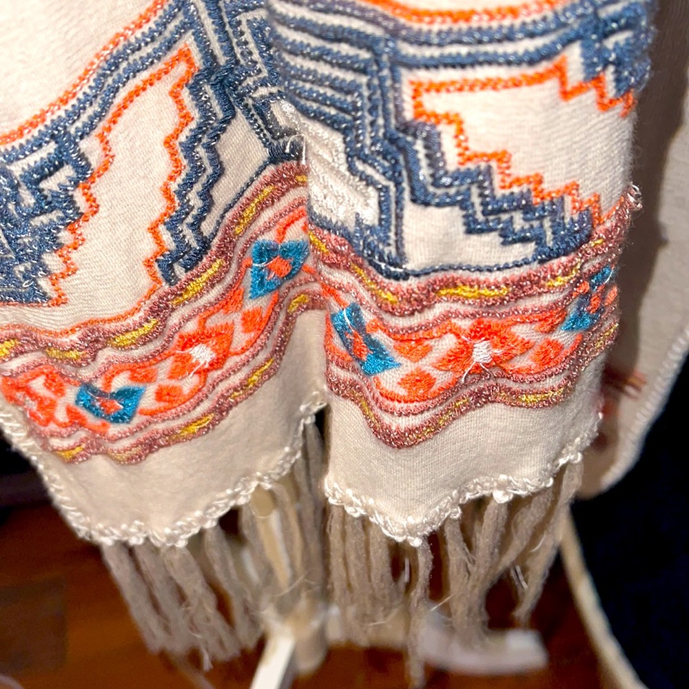 JOHNNY WAS scarf or shawl. Absolutely beautiful embroidery.